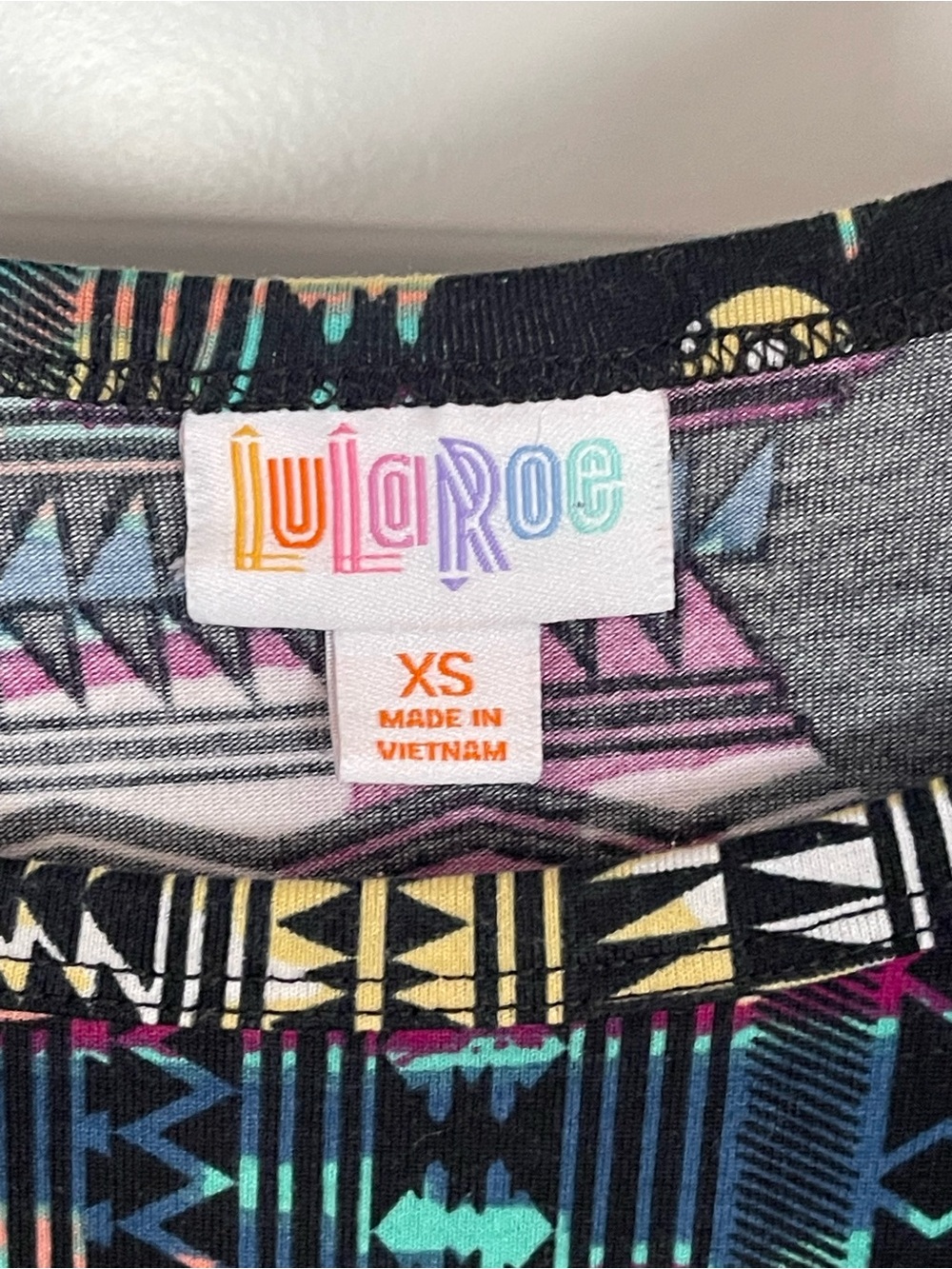 LuLaRoe Disney Minnie Mouse 'Carly' Dress with Aztec Print Women's XS - Picture 5 of 10